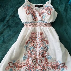 Embroidered Flower Summer Top